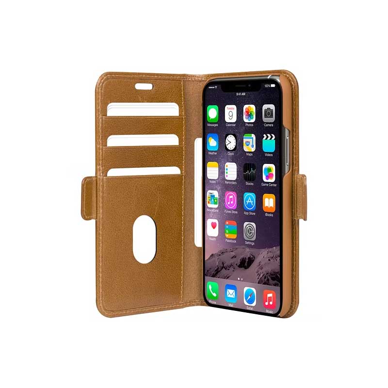 Dbramante1928, Dbramante1928 Copenhagen Plus Leather Folio Case iPhone 11 Pro Max / XS Max - Tan