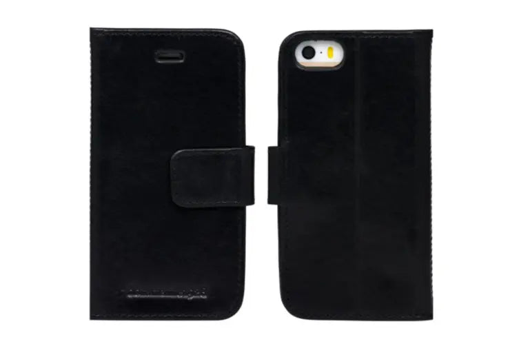 Dbramante1928, Dbramante1928 Copenhagen Slim Leather Folio Case iPhone SE 3rd / 2nd / 8 / 7 - Noir