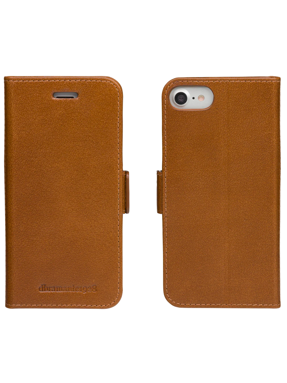 Dbramante1928, Dbramante1928 Copenhagen Slim Leather Folio Case iPhone SE 3rd / 2nd / 8 / 7 - Tan