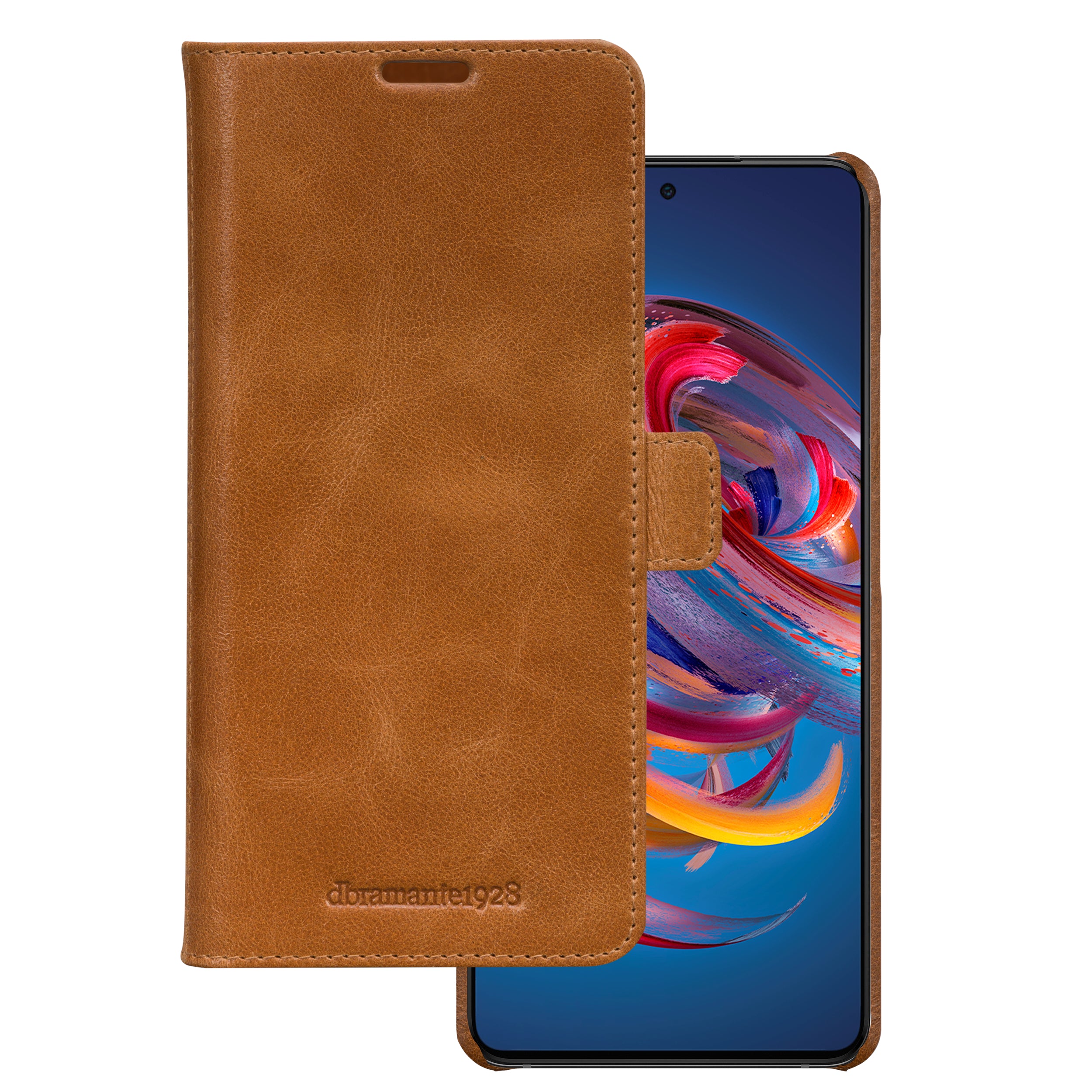 Dbramante1928, Dbramante1928 Lynge Leather Folio Case Samsung Galaxy A52 - Tan