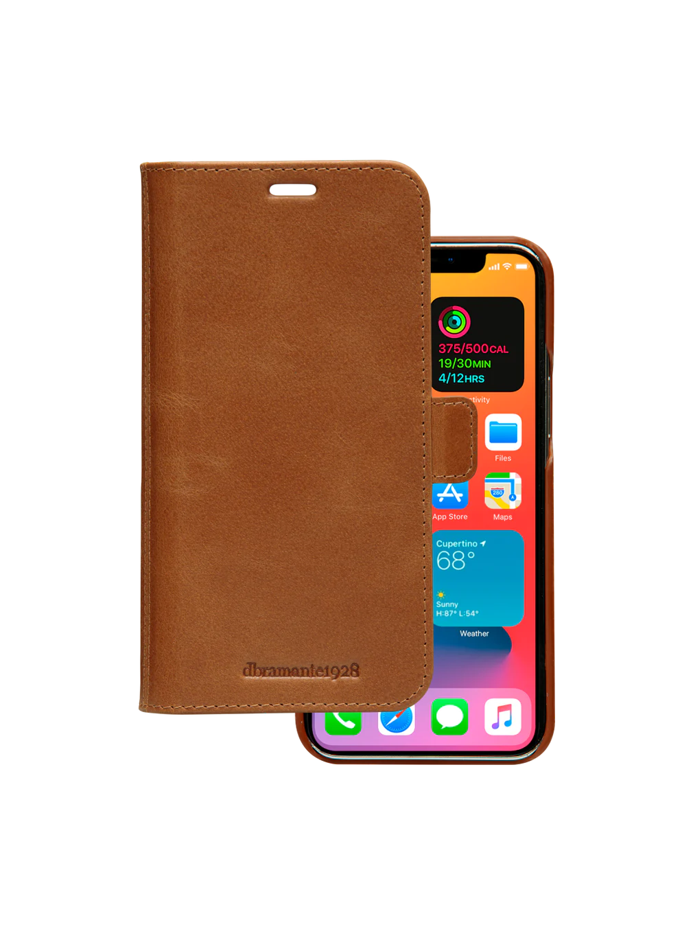 Dbramante1928, Dbramante1928 Lynge Leather Folio Case iPhone SE 3rd / 2nd / 8 / 7 - Tan