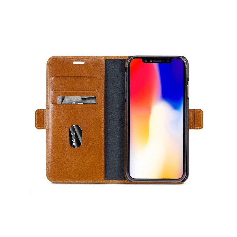 Dbramante1928, Dbramante1928 Lynge Leather Folio Case iPhone XS Max - Tan