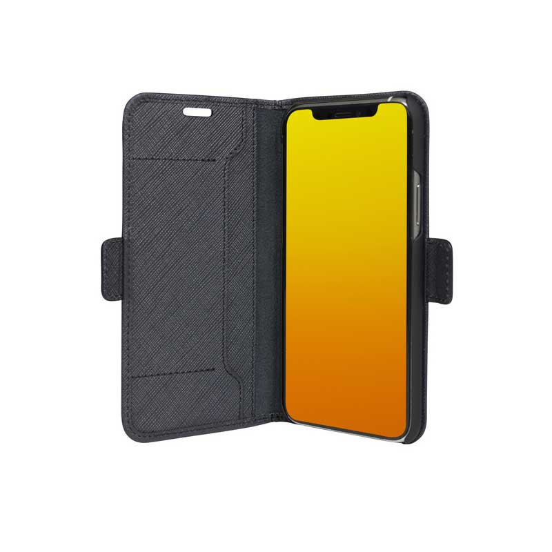 Dbramante1928, Dbramante1928 Milano Saffiano Leather Folio Case iPhone 11 Pro / X / XS - Night Black