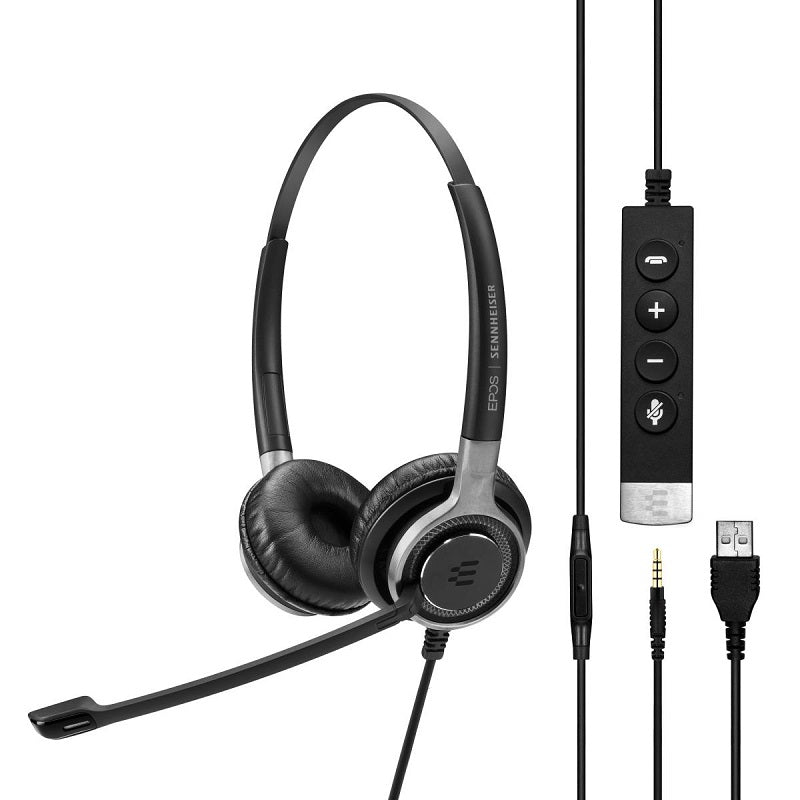 Epos Sennheiser, EPOS Casque Sennheiser IMPACT SC 665 USB Premium / filaire / double face - Noir