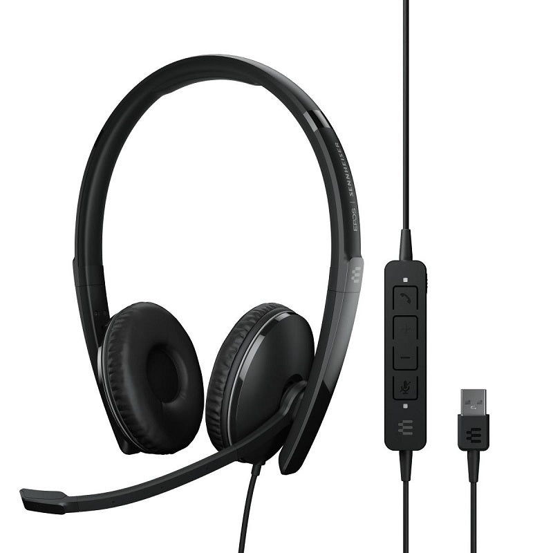 Epos Sennheiser, EPOS Casque d'écoute USB double face Sennheiser ADAPT 160 ANC - Noir