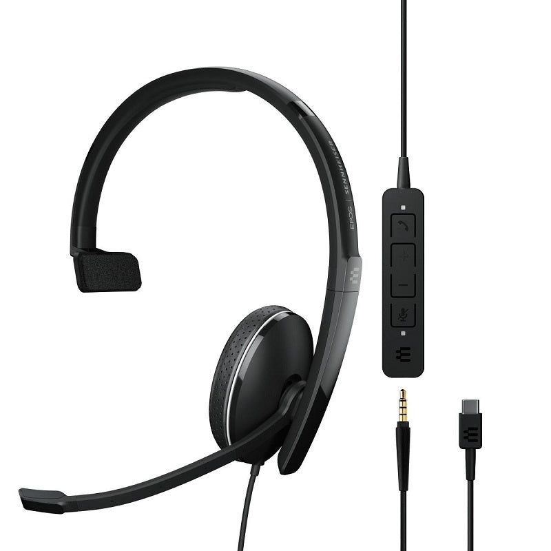 Epos Sennheiser, EPOS Casque supra-auriculaire USB-C Sennheiser ADAPT 135 USB-C II - Noir