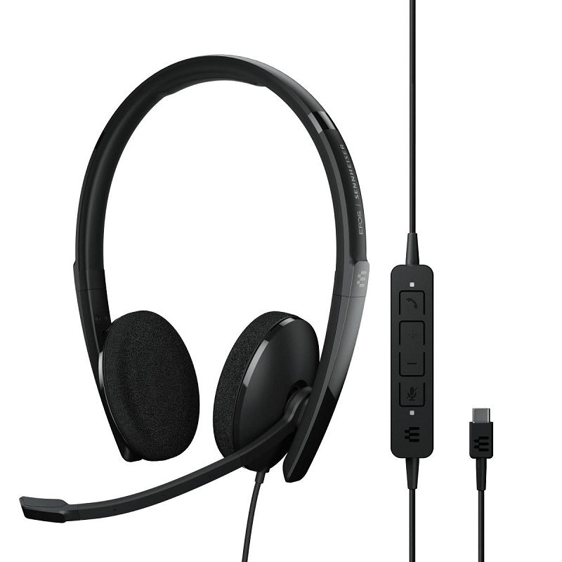 Epos Sennheiser, EPOS Casque supra-auriculaire USB-C double face Sennheiser ADAPT 160 USB-C II - Noir