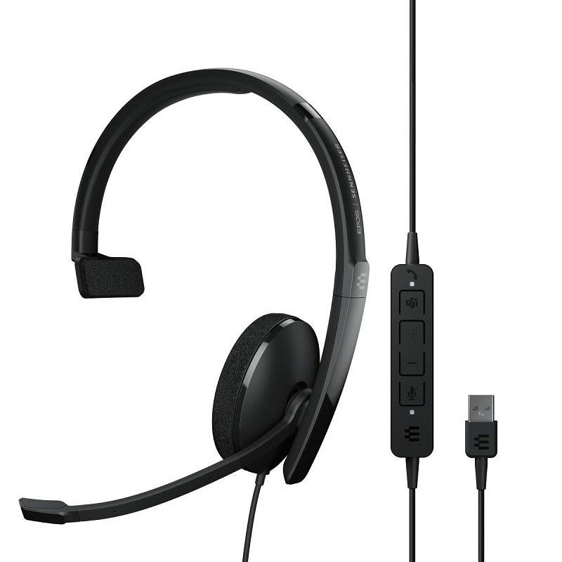 Epos Sennheiser, EPOS Sennheiser ADAPT 130T USB II Casque supra-auriculaire unilatéral - Noir