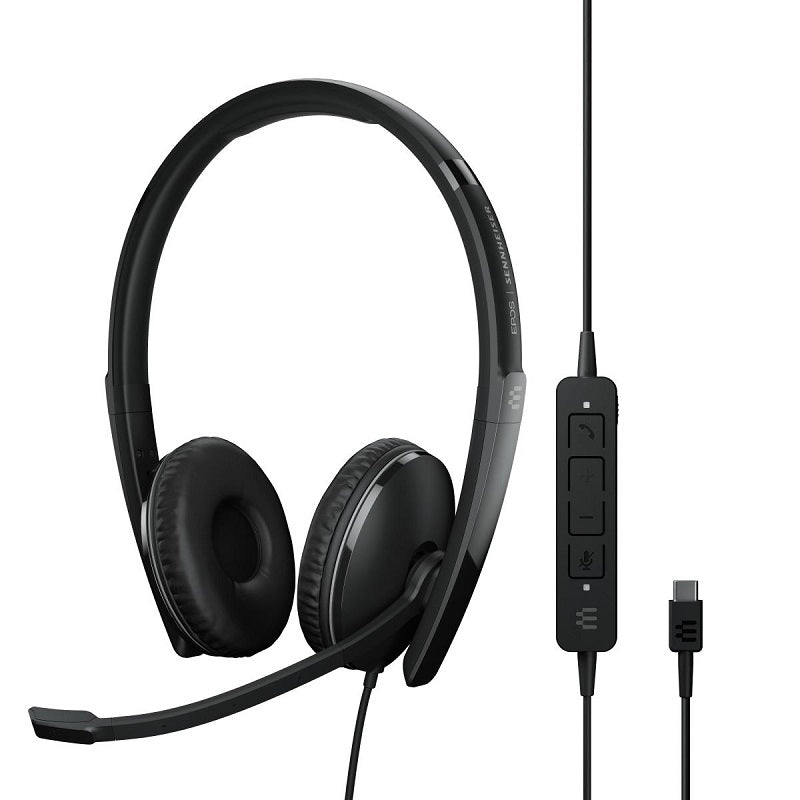 Epos Sennheiser, EPOS Sennheiser ADAPT 160 ANC USB-C Casque supra-auriculaire USB-C à double face - Noir