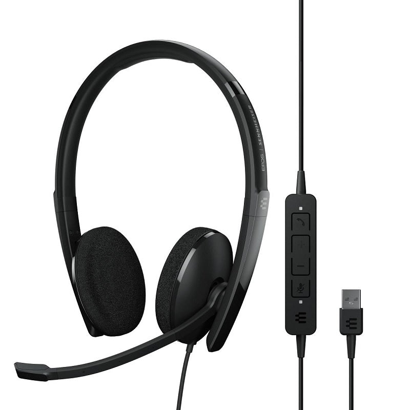 Epos Sennheiser, EPOS Sennheiser ADAPT 160 USB II Casque supra-auriculaire USB double face - Noir