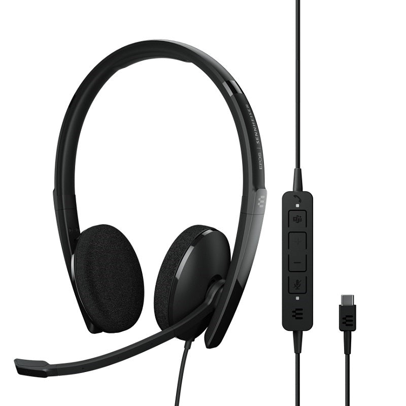 Epos Sennheiser, EPOS Sennheiser ADAPT 160T USB-C II Casque filaire double face - Noir