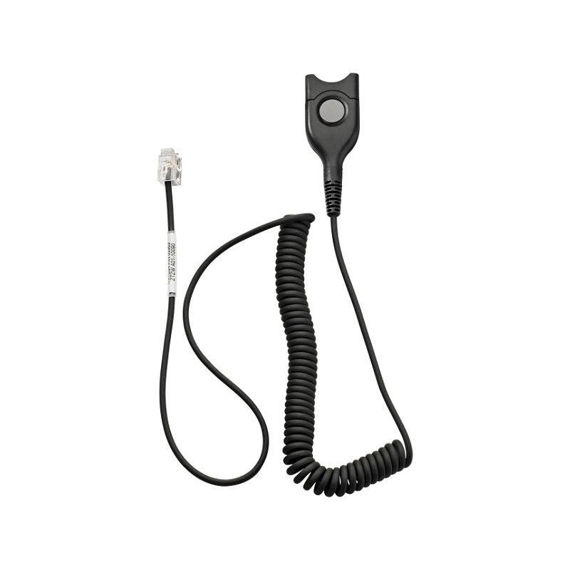 Epos Sennheiser, EPOS Sennheiser CSTD 01 Câble inférieur standard à déconnexion facile vers RJ9 - Noir