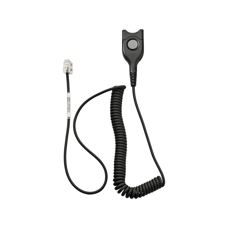 Epos Sennheiser, EPOS Sennheiser CSTD 24 Câble inférieur standard, déconnexion facile vers RJ9 - Noir