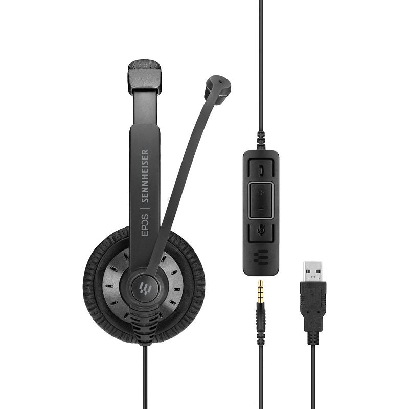 Epos Sennheiser, EPOS Sennheiser IMPACT SC 45 Casque d'écoute filaire unilatéral avec prise jack 3,5 mm - Noir