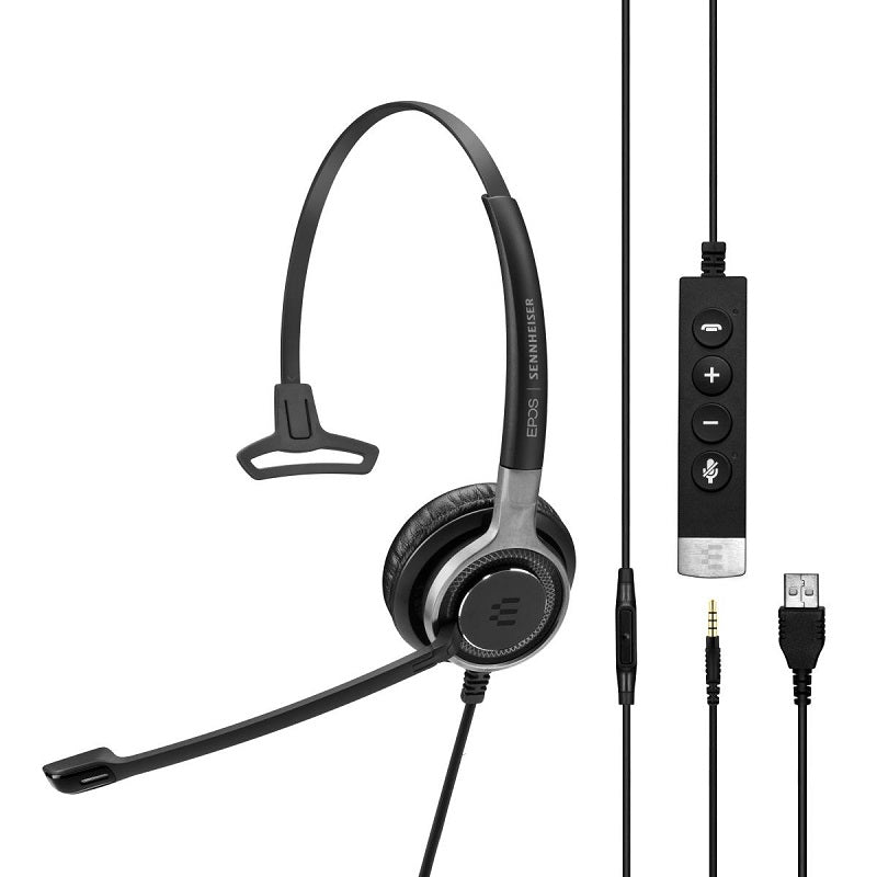 Epos Sennheiser, EPOS Sennheiser IMPACT SC 635 USB Casque d'écoute filaire haut de gamme à une face - Noir