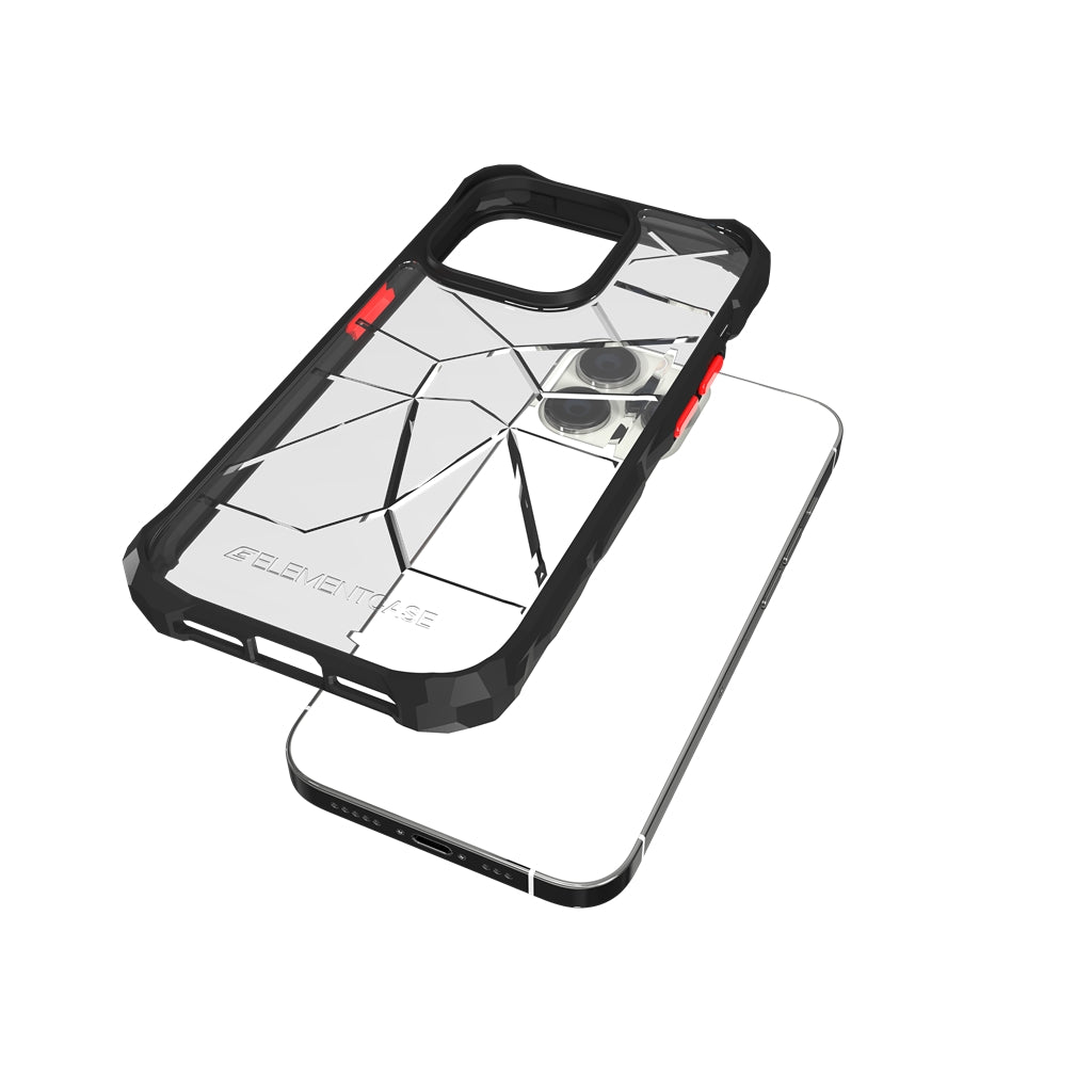 Cas des éléments, Element Case Special Ops X5 Case pour iPhone 14 Pro Max 6.7 - CLEAR