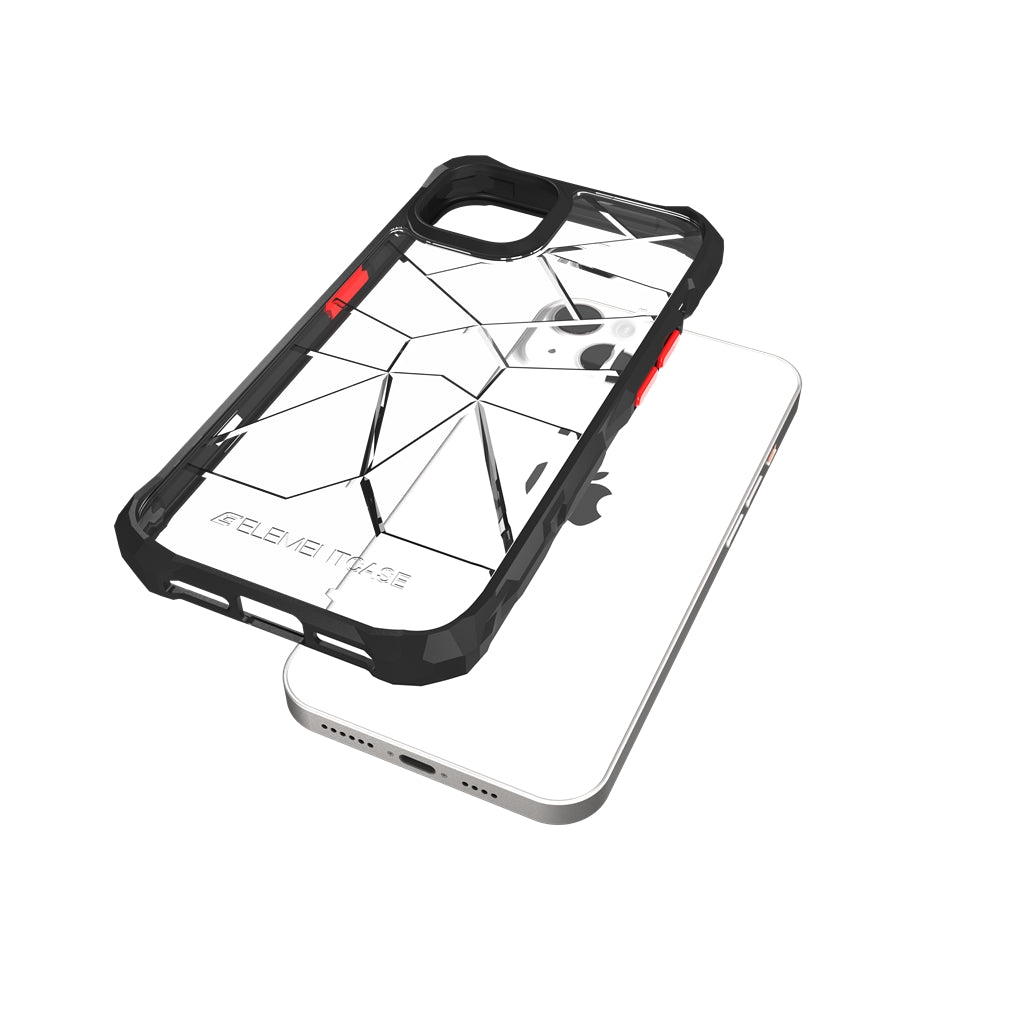 Cas des éléments, Element Case Special Ops X5 Case pour iPhone 14 Standard 6.1 - CLEAR