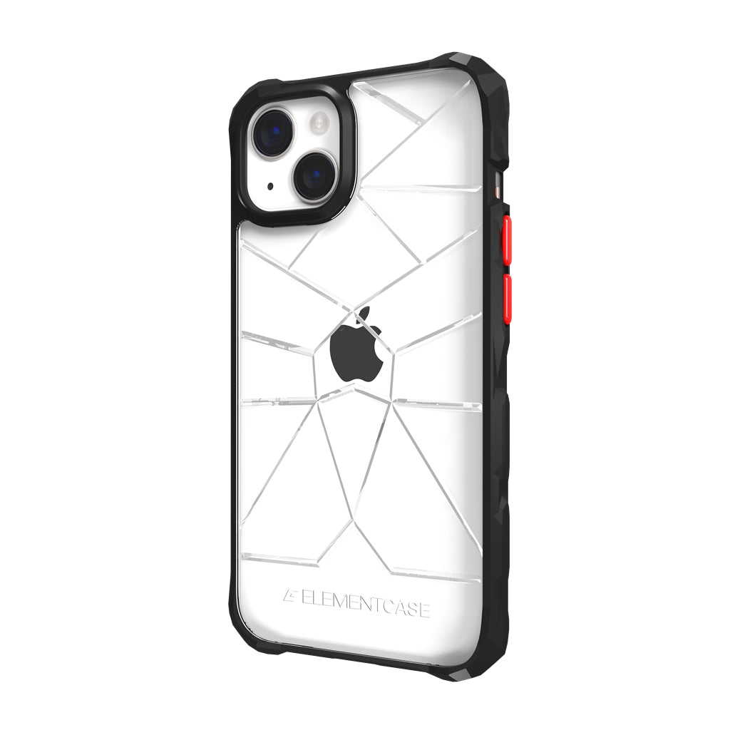 Cas des éléments, Element Case Special Ops X5 Case pour iPhone 14 Standard 6.1 - CLEAR