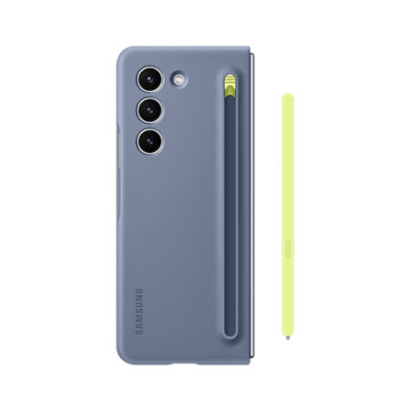 Samsung, Étui Slim S Pen pour Samsung Galaxy Z Fold 5 (2023) - Bleu avec Stylo Lime