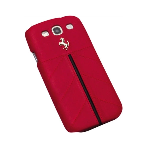 CG Mobile, Etui arrière en cuir officiel Ferrari California Samsung Galaxy S3 III Rouge