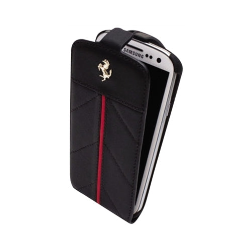 CG Mobile, Etui cuir officiel Ferrari California Samsung Galaxy S3 III Noir