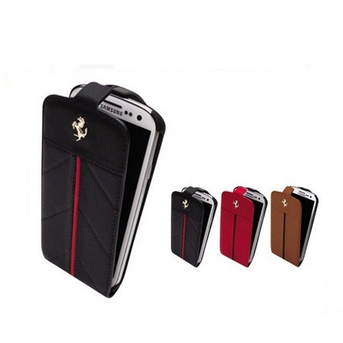 CG Mobile, Etui cuir officiel Ferrari California Samsung Galaxy S3 III Noir