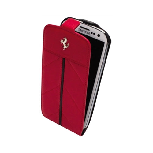 CG Mobile, Etui cuir officiel Ferrari California Samsung Galaxy S3 III Rouge