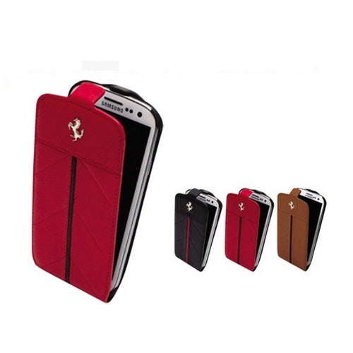 CG Mobile, Etui cuir officiel Ferrari California Samsung Galaxy S3 III Rouge