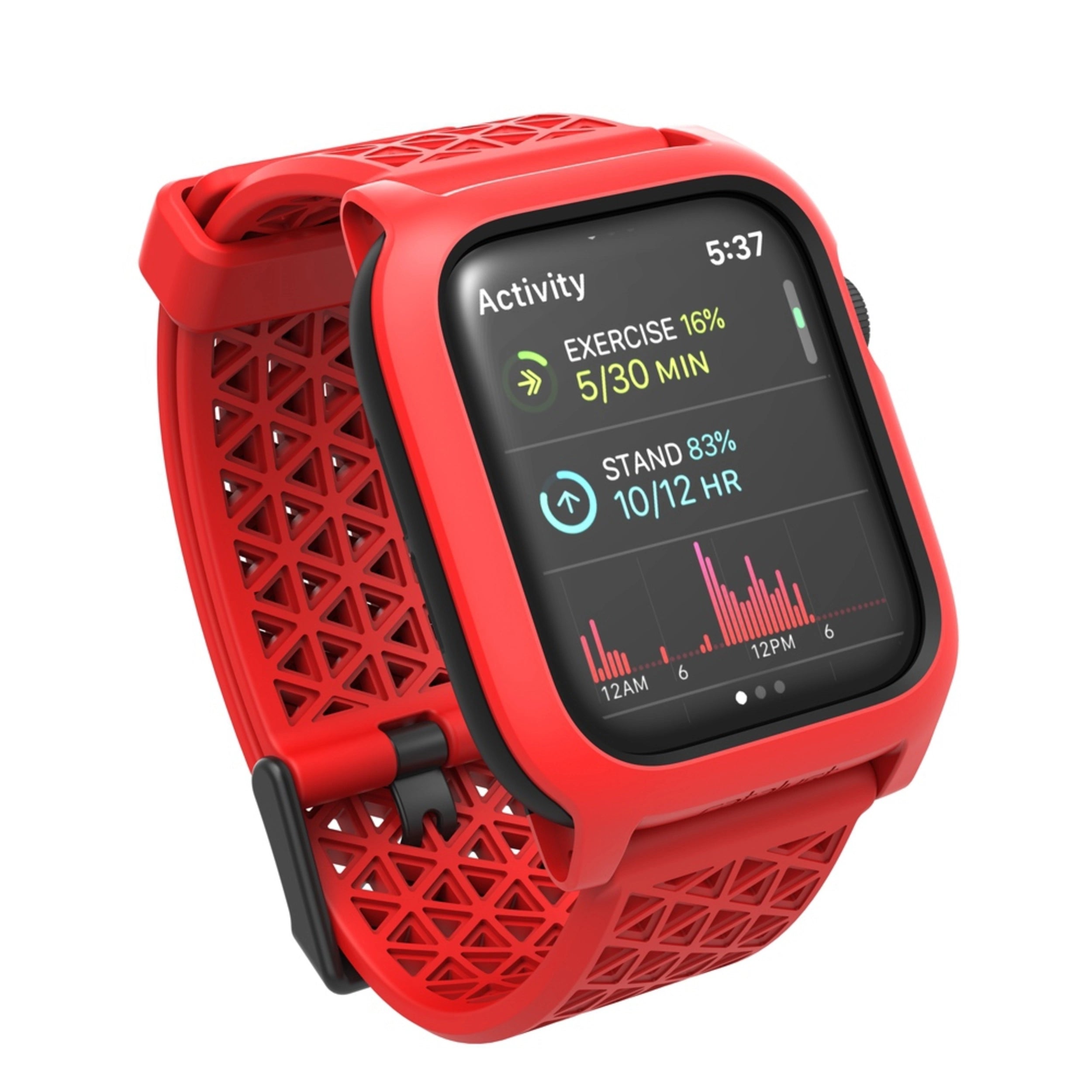 Catalyseur, Étui de protection contre les chocs Catalyst pour Apple Watch Series SE/6/5/4 44 mm - V2 Rouge