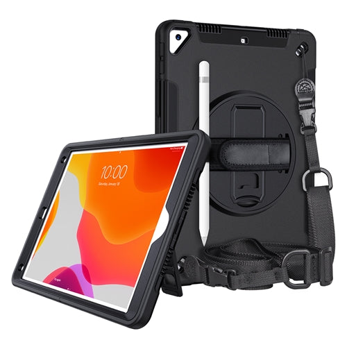 Générique, Etui de protection robuste avec bandoulière pour iPad Air 3 / Pro 10.5 pouces - Noir