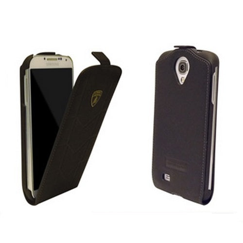 iMobo, Étui en cuir Lamborghini pour Samsung Galaxy S4 IV GT-i9500 - Noir