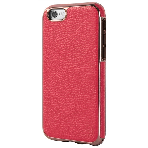 Patchworks, Étui en cuir Patchworks Level Prestige pour iPhone 6 / 6S Plus - Rouge vif / rose