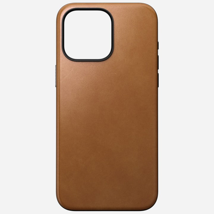 Nomade, Étui en cuir moderne Nomad avec cuir Nomad pour iPhone 15 Pro - English Tan