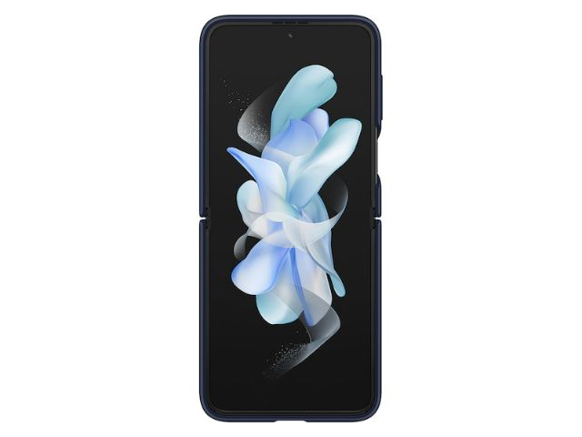 Samsung, Étui en silicone avec anneau pour Samsung Galaxy Z Flip 4 - Marine