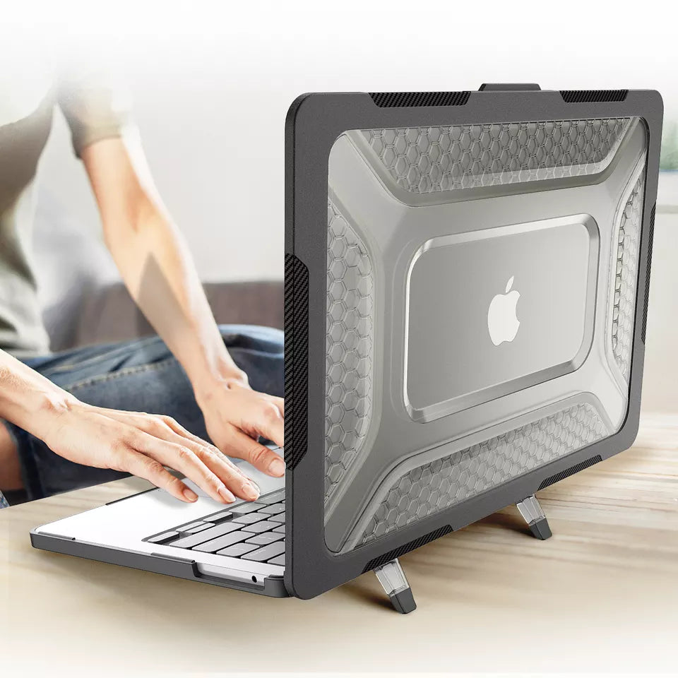 Générique, Etui robuste et protecteur Macbook Air 13.6 2022 M2 - Noir transparent