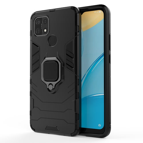 Générique, Etui robuste et protecteur Oppo A15 4G avec anneau intégré - Noir