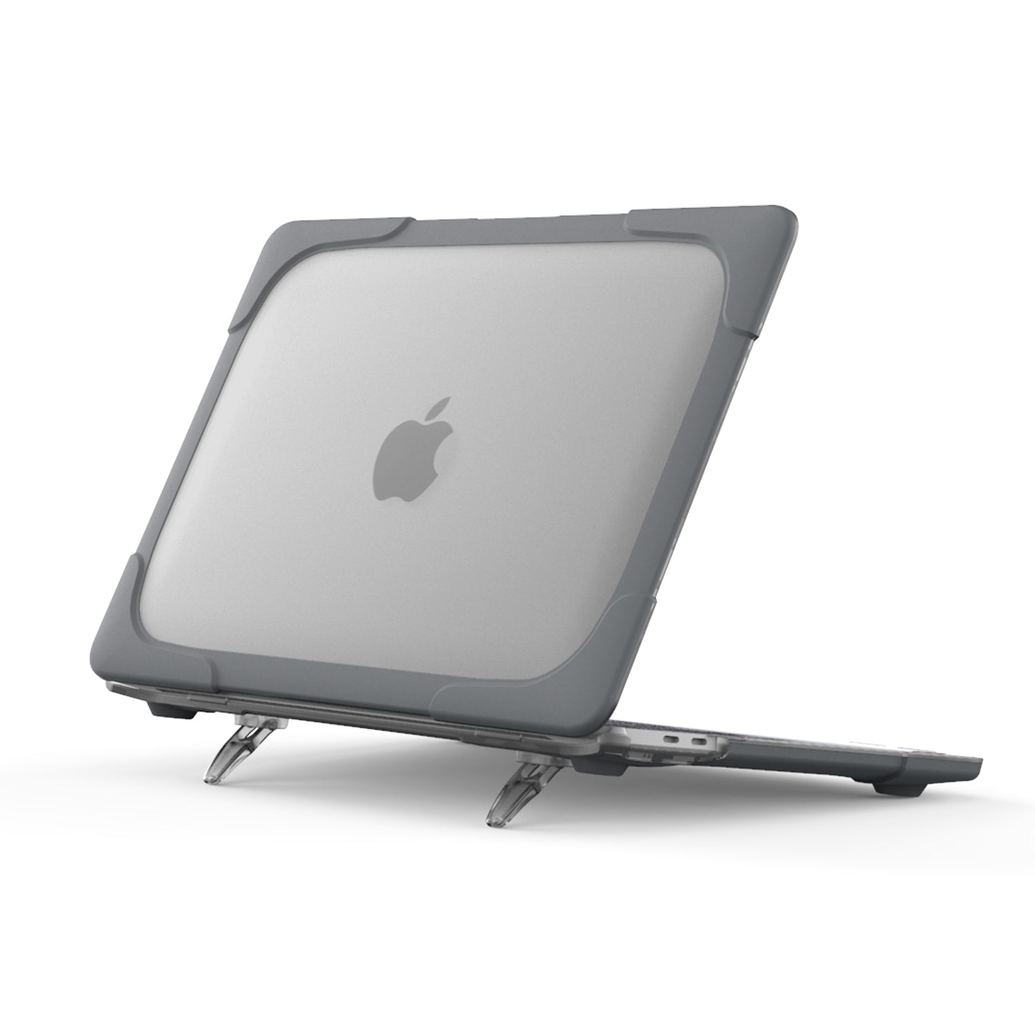 Générique, Étui robuste et protecteur pour Macbook Pro 13 (2020 & 2021) - Gris clair