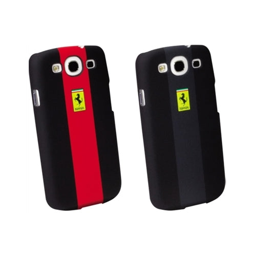 CG Mobile, Ferrari Rubber Touch Case officiel pour Samsung Galaxy S3 III - Noir