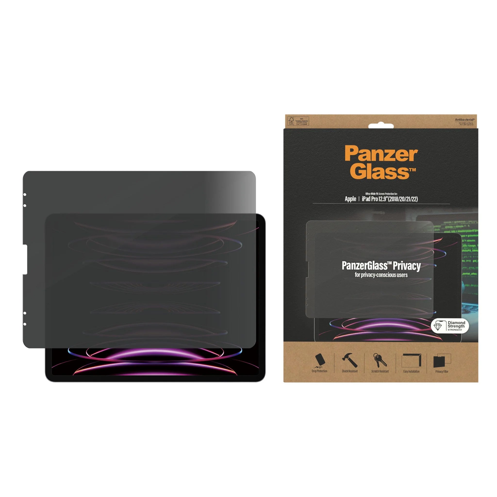 PanzerGlass, Filtre de confidentialité PanzerGlass pour iPad Pro 12.9 3rd/4th/5th/6th Gen