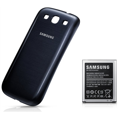 Samsung, GENUINE Samsung Galaxy S III 3 S3 GT-i9300 3000mAh Extended Battery Blue Cover