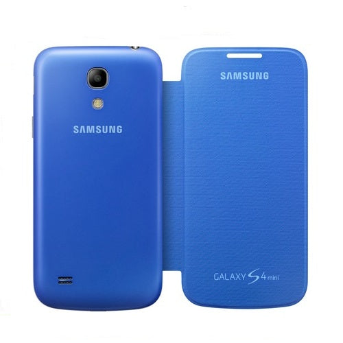 Samsung, GENUINE Samsung Galaxy S4 Mini Flip Cover Case Optus Edition - Sky Blue