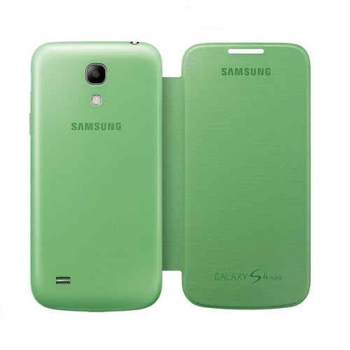 Samsung, GENUINE Samsung Galaxy S4 Mini Flip Cover Case Optus Edition - Yellow Lime