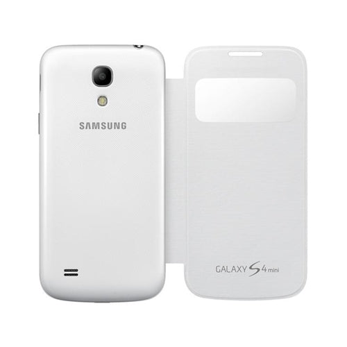 Samsung, GENUINE Samsung Galaxy S4 Mini View Etui Flip Cover EF-CI919BWEGWW - Blanc