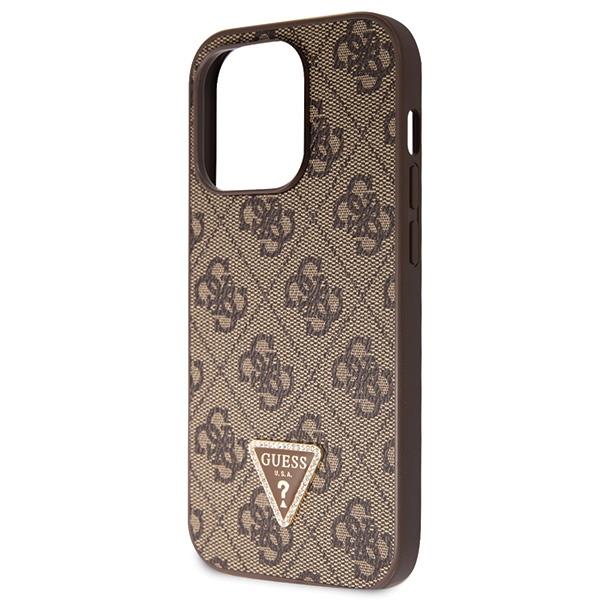 Deviner, GUESS Diamond Cross body Bundle Case & Strap iPhone 15 Pro Max 6.7 - Brown