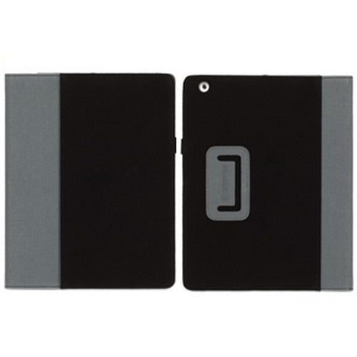 Griffon, Griffin Elan Folio Colourblock Canvas Case pour iPad 2 et Nouvel iPad - Noir Gris