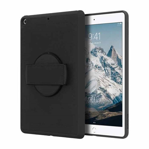 Griffon, Griffin Survivor AirStrap Hand Strap Case 360 degree pour iPad 9e & 8e & 7e gen 10.2 - Noir