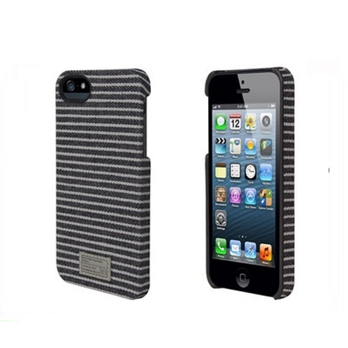 Hexagone, HEX FLEET CORE Denim Case pour iPhone 5 Noir Gris Rayé