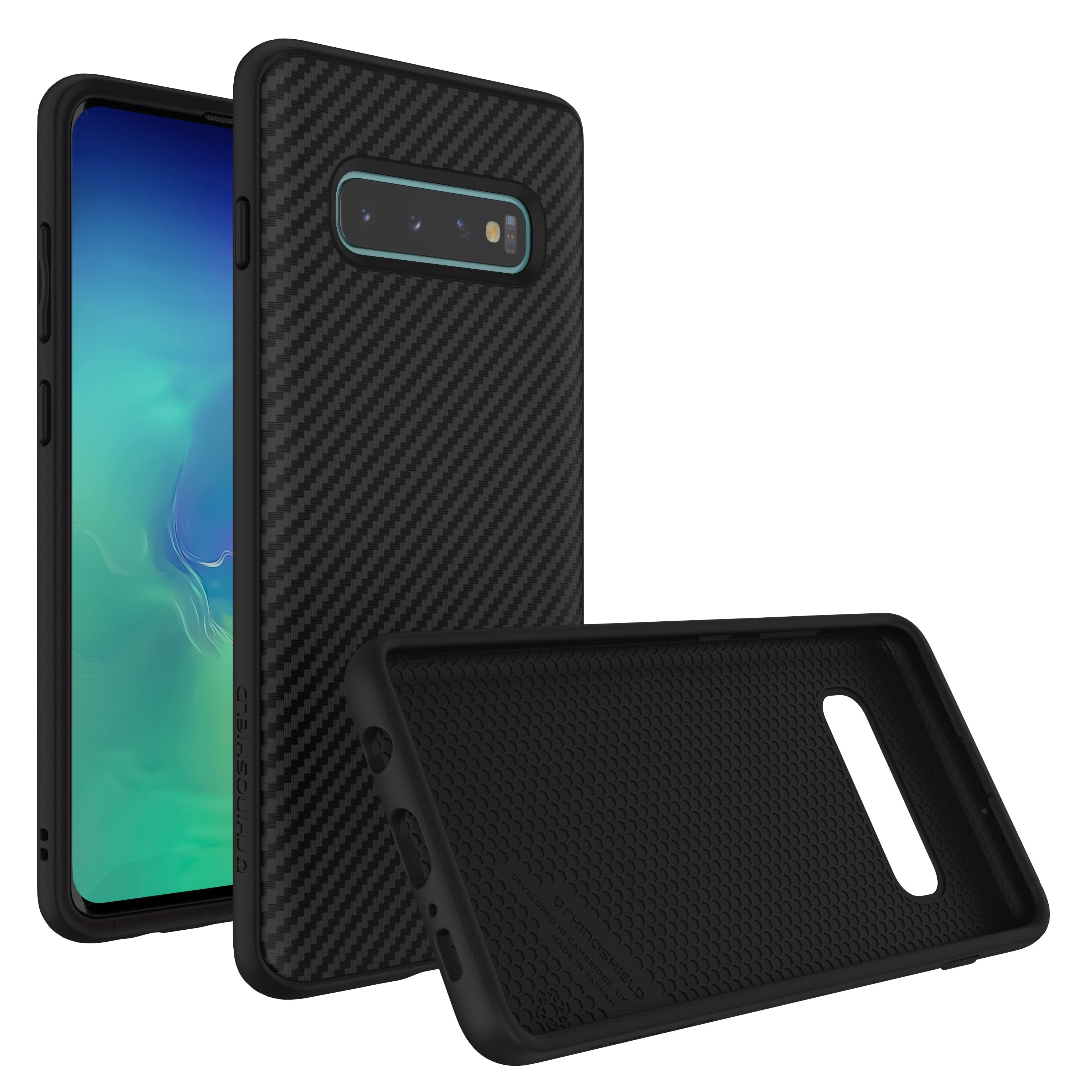 RhinoShield, Housse de protection en fibre de carbone RhinoShield SolidSuit pour Samsung Galaxy S10 Plus