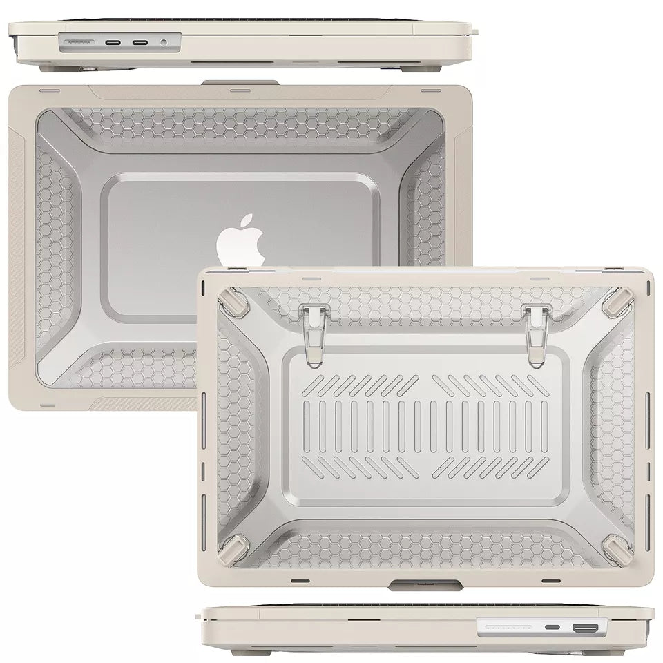 Générique, Housse robuste et protectrice Macbook Air 13.6 2022 M2 - Clear Stone