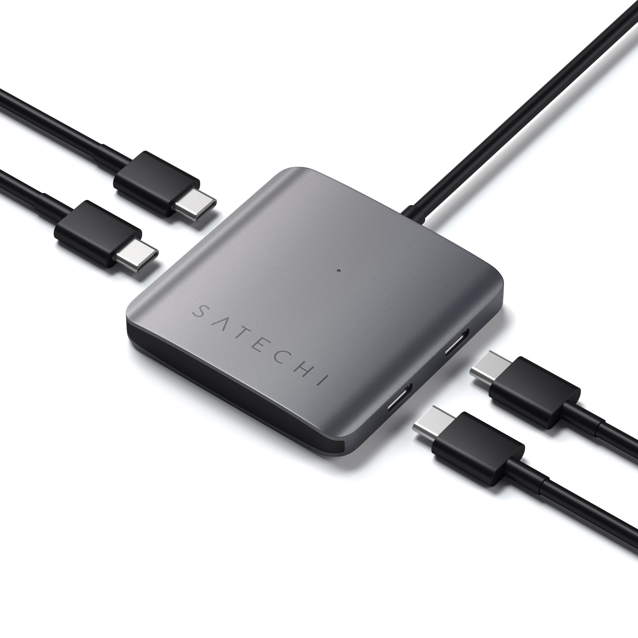 Satechi, Hub USB-C à 4 ports en aluminium de Satechi (gris espace)